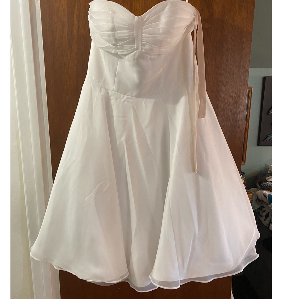 NWT Unique Vintage X Dolly Couture Strapless Tea Length Wedding / Prom Dress - Picture 11 of 16